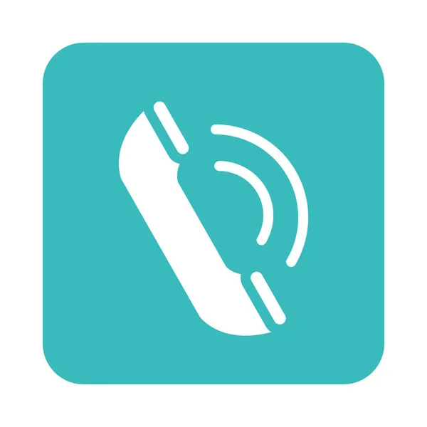 Мобильное приложение телефонный звонок веб-меню кнопки цифровой плоский стиль значок — стоковый вектор
