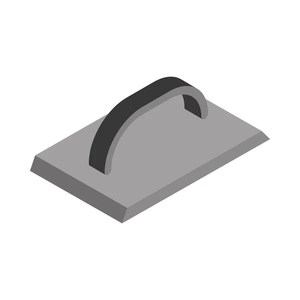 Ізометричний ремонт будівельного бетонного полірувальника робочий інструмент та обладнання дизайну піктограм плоского стилю — стоковий вектор