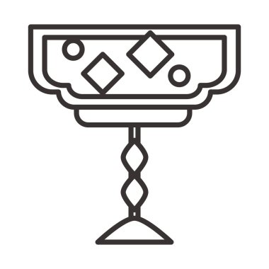 Kokteyl ikonu zarif cam bardak buzları alkol markası tasarımı içiyorlar.