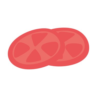 Taze sebzeler, domatesler, izole edilmiş ikon tasarımı.