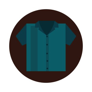 Bowling üniforması polo gömlek oyunu eğlence amaçlı spor bloğu düz simge tasarımı