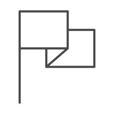 dalgalı bayrak spor yarışması çizgi tasarımı