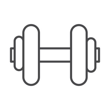 dambıl spor jimnastik salonu ikonu tasarımı