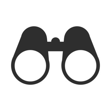 dürbün gözlemi bak ekipman siluet simgesi tasarımı