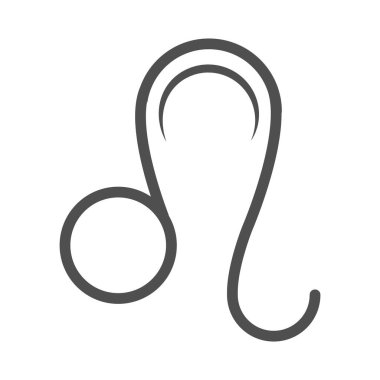 Burç işareti leo astroloji takvimi mistik çizgi biçimi simgesi