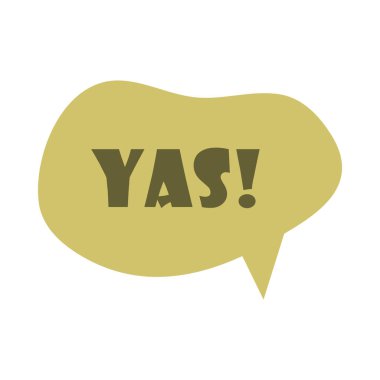 argo baloncuklar, beyaz arkaplan üzerinde yeni kelime karikatürü, düz simge tasarımı