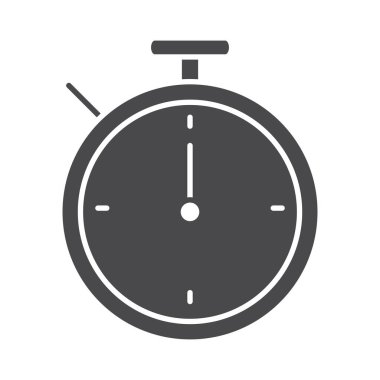 Kronometre zamanı spor silüeti simge tasarımı