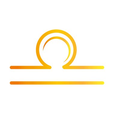 Zodiac işareti Terazi astroloji takvimi mistik gradyan biçim simgesi