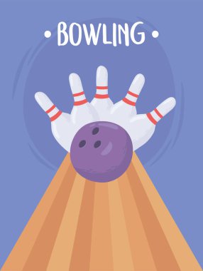 Bowling topu Skittles düz dizaynına çarpıyor.