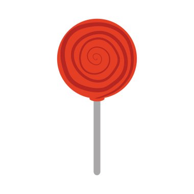 Çubuk şekerlemedeki şekerler tatlı düz ikon