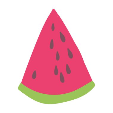 Dilimlenmiş tropik meyve karpuzu izole edilmiş beyaz arkaplan