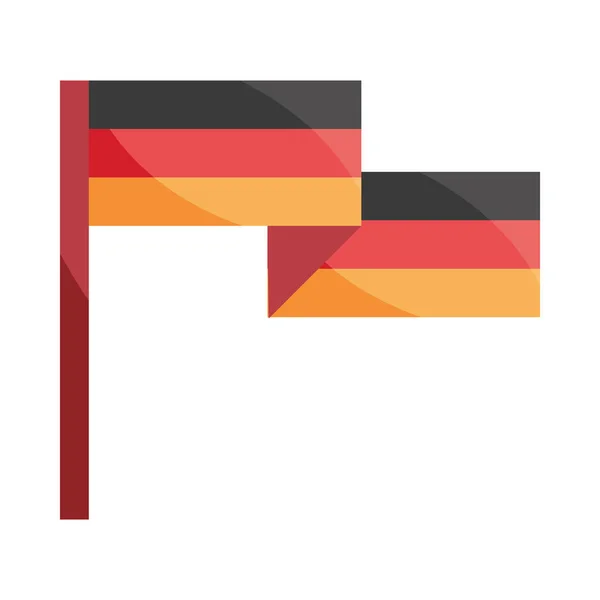 옥 토버 페스트 맥주 축제, 독일 국기 전통적 인 디자인 축하 — 스톡 벡터