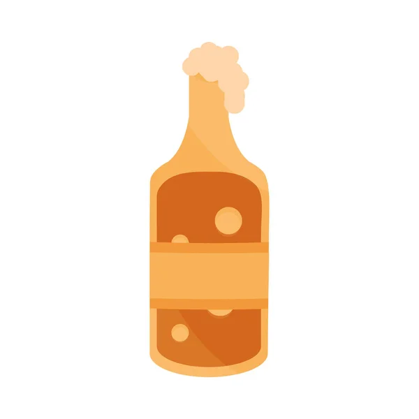 奥托伯斯特节，啤酒瓶泡沫庆祝德国传统设计 — 图库矢量图片