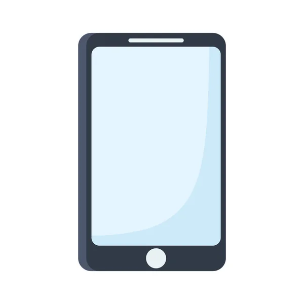 Tecnologia de dispositivo de smartphone digital isolado em fundo branco —  Vetores de Stock