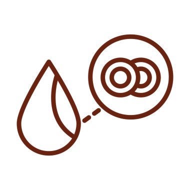 İnsan vücudu kan hücreleri anatomi organ sağlık çizgisi ikonu tarzı