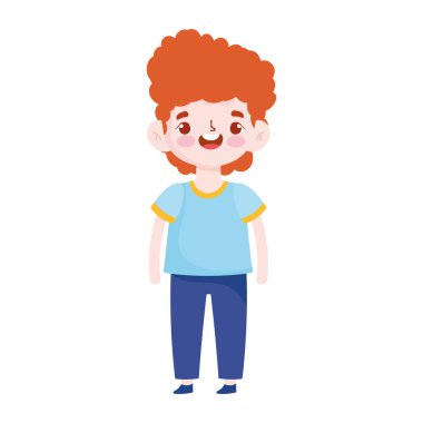 Öğrenci çizgi film karakteri yalnız tasarım