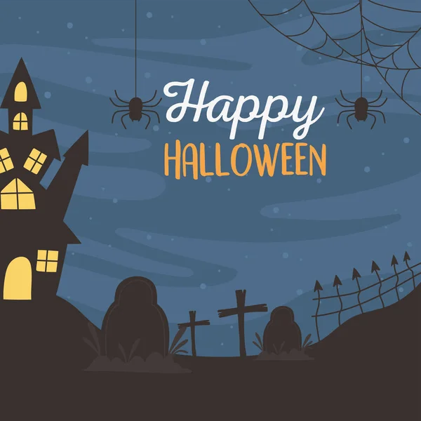 Счастливый Хэллоуин, крестовые походы и летучие мыши — стоковый вектор