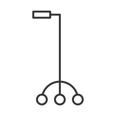 Fiziksel engelliler için taşınabilirlik yardımı aygıtı, dünya engelli günü, doğrusal simge tasarımı