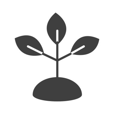 Bitki doğası yaprakları yeşillik ekolojisi, siluet simgesi tasarımı