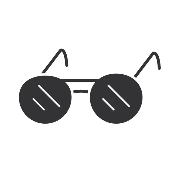 Sonnenbrille Accessoire Mode, Silhouette Ikone Design — Stockvektor