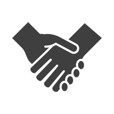 İnsan hakları günü el sıkışıyor, siluet simgesi tasarımı