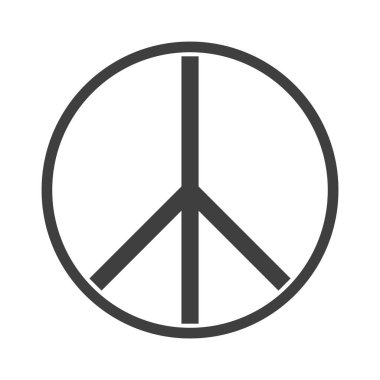 Barış umudu amblemi, insan hakları günü, siluet ikonu tasarımı