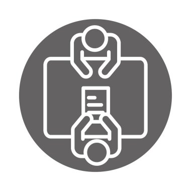 Çalışma, iş yeri çalışma alanı, blok ve satır simgesini paylaşan insanlar