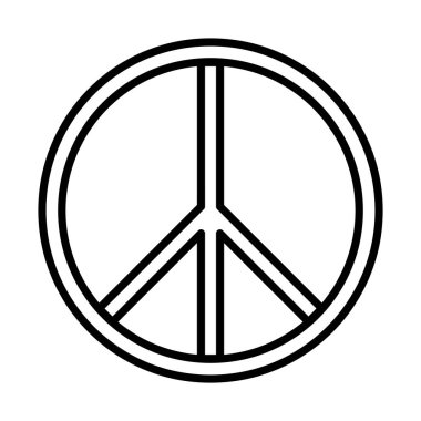 peace hope emblem, human rights day, line icon design clipart