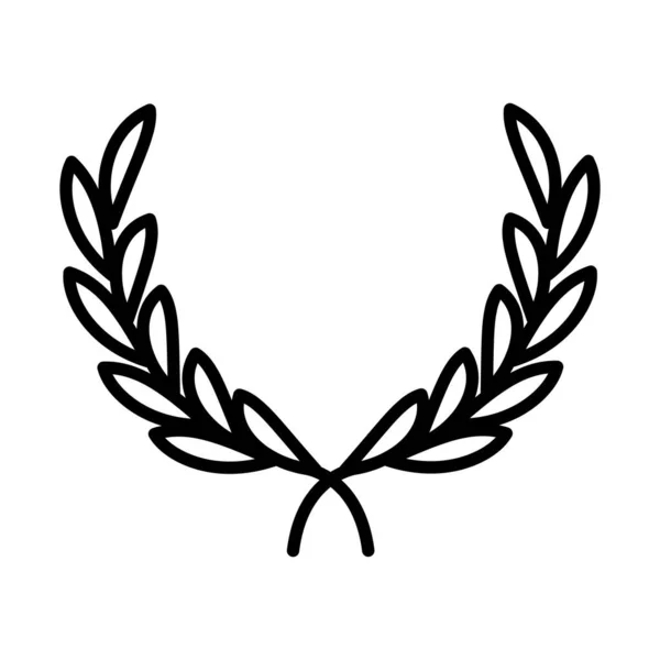 Rama de olivo emblema de la paz, día de los derechos humanos, diseño de iconos — Vector de stock