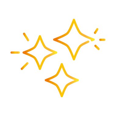 yıldız süsleme şenlik gradyan biçim ikon vektörü