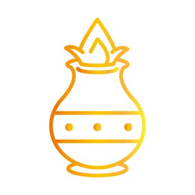 Mutlu diwali Hindistan festivali, deep avali din etkinlik dekorasyon kültür gradyan biçim ikonu vektörü