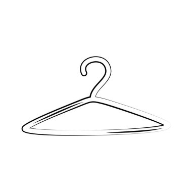 Minimalist dövme askısı beyaz arkaplan üzerine resim simgesi