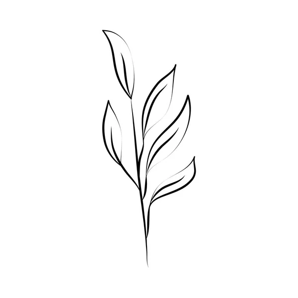 minimalist tattoo of a plant over a white background 2740556 Vector Art at  Vecteezy