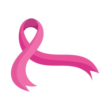 Göğüs kanseri farkındalığı ayı pembe kurdele dokusu vektörü