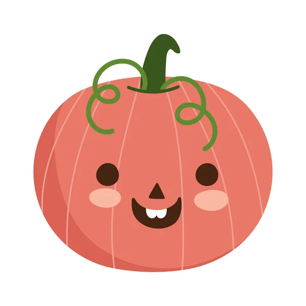 Halloween heureux, tour de citrouille drôle ou fêter — Image vectorielle