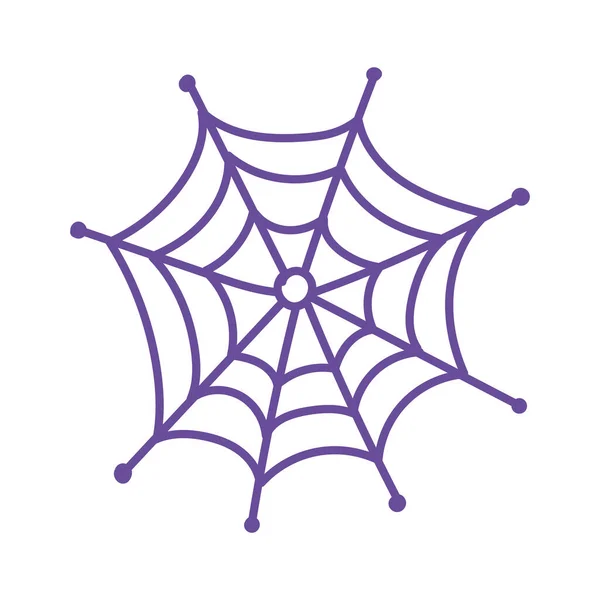 Cobweb espeluznante horror naturaleza aislado icono de diseño — Archivo Imágenes Vectoriales