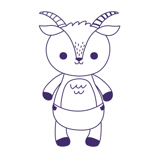 Baby-Dusche, niedliche Schafe mit Windel Animal Cartoon, Feier willkommen Neugeborenes — Stockvektor