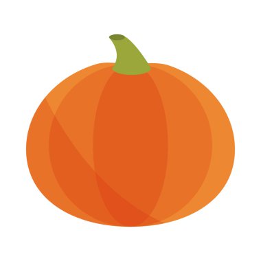 Sebzeli taze balkabağı hasadı simgesi. Gölgeli.