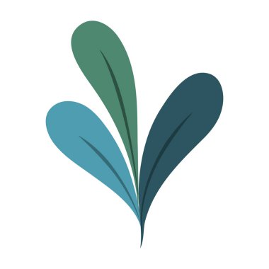 yeşil dal yaprak izole edilmiş simge beyaz arkaplan bırakır