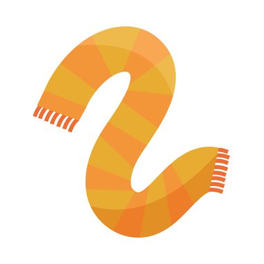 çizgili eşarp sıcak tekstil düz gölge simgesi