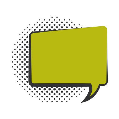 pop sanat konuşma balonu şablonu yarım ton tarzı, düz tasarım beyaz arkaplan