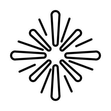 soyut dekorasyon parlak beyaz arkaplan doğrusal biçim simgesi