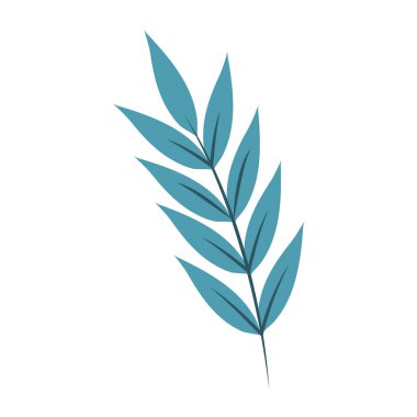 dal yaprakları doğal izole edilmiş simge beyaz arkaplan