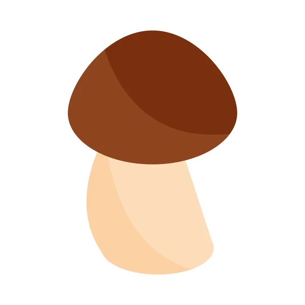 그림자가 있는 버섯 야채 플랫 아이콘 — 스톡 벡터