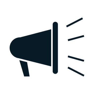 ABD seçimleri, reklam megafonu, siyasi seçim kampanyası siluet tasarımı