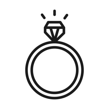 Alyansı elmas mücevher çizgisi tarzında.