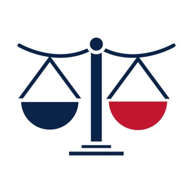 ABD seçimleri, denge seçenekleri, siyasi seçim kampanyası düz ikon tasarımı