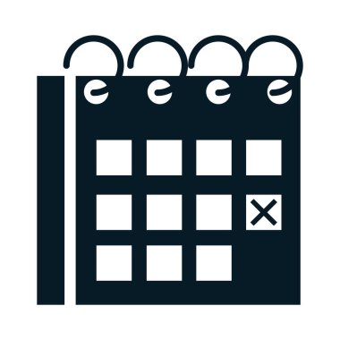 ABD seçimleri, hatırlatıcı takvim işaretleyici siyasi seçim kampanyası siluet tasarımı simgesi