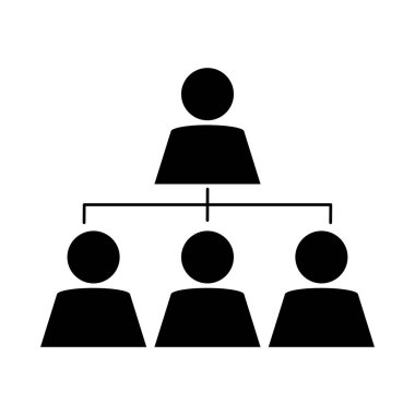 Birlikte, iş adamları pictogram, siluet tarzı