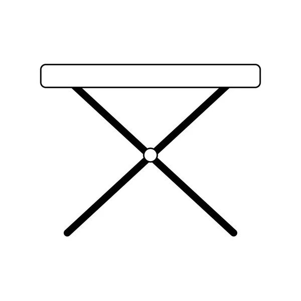 Lege tafel meubels geïsoleerde pictogram lijn stijl — Stockvector